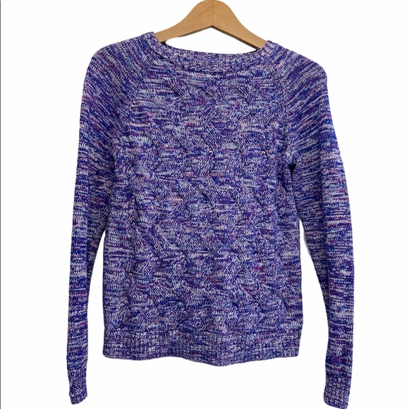 LAND’S END Cable Knit Sweater Size 10/12/Med GUC - Picture 1 of 4